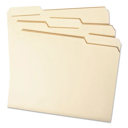 100% Recycled Manila Top Tab File Folders, 1-3-cut Tabs, Letter Size, 100-box