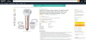 12622026 PANASONIC EPILATOR AN SHAVER SYSTEM