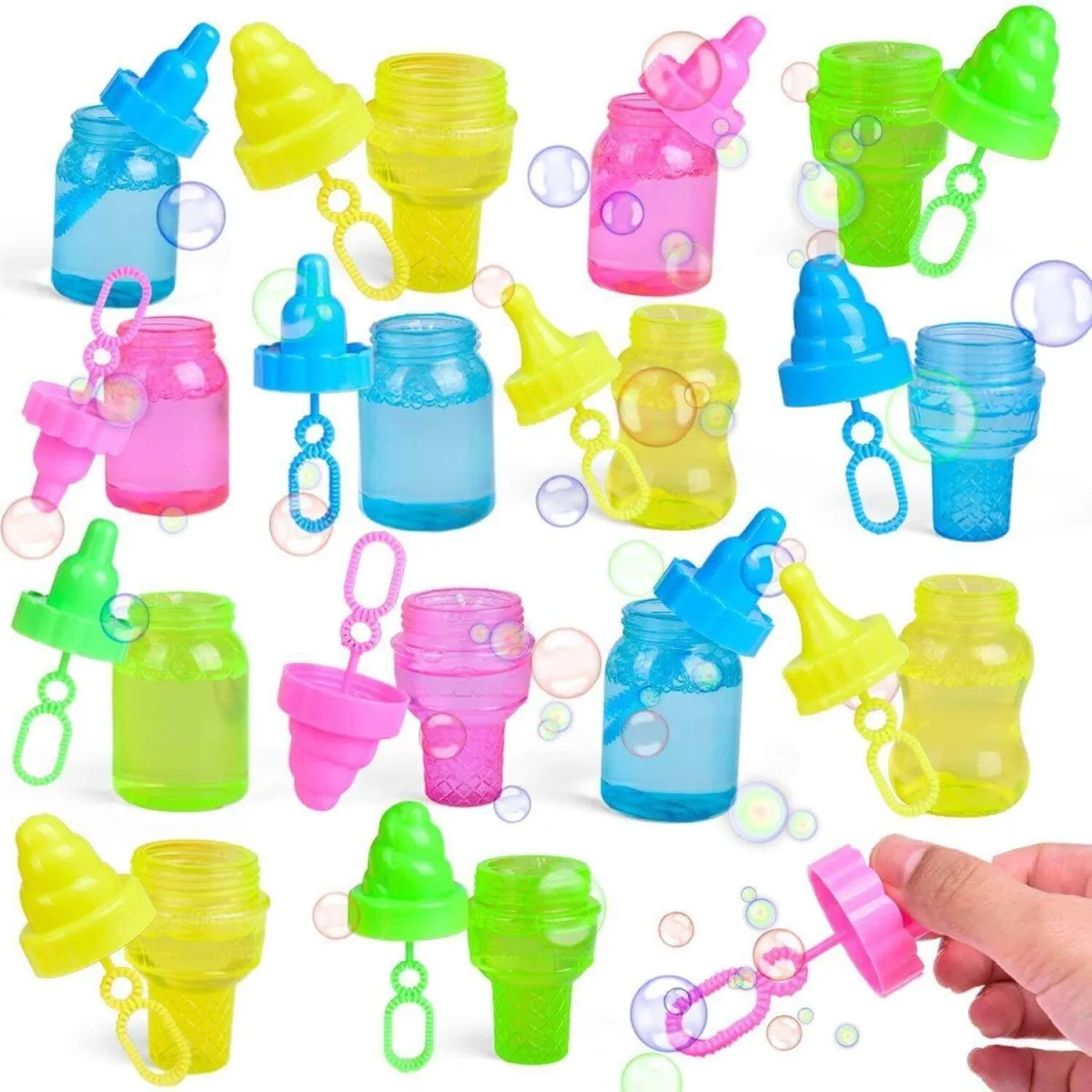 18pcs Mini Bubble Wands Treasure Eggs