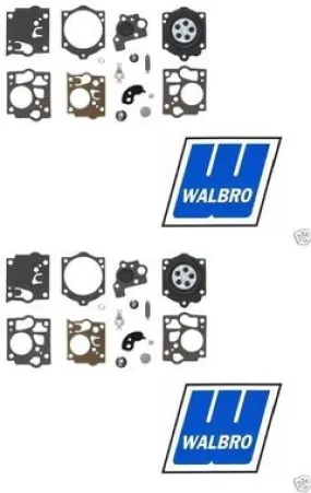 2 Pack Genuine Walbro K10-SDC Carburetor Repair Rebuild Kit Fits SDC Series OEM