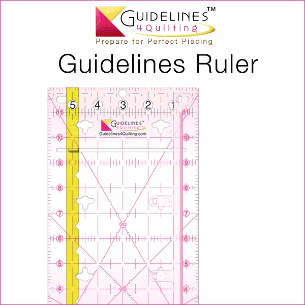 3-Guidelines-Ruler-Perfect4Pattern Set with Free Seam Guides