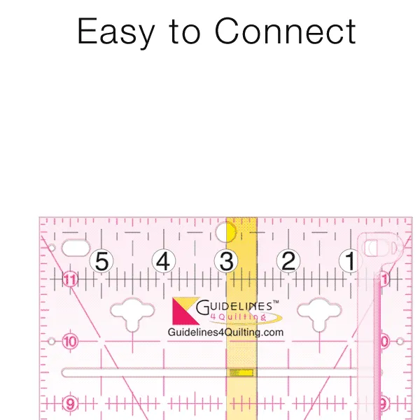 3-Guidelines-Ruler-Perfect4Pattern Set with Free Seam Guides