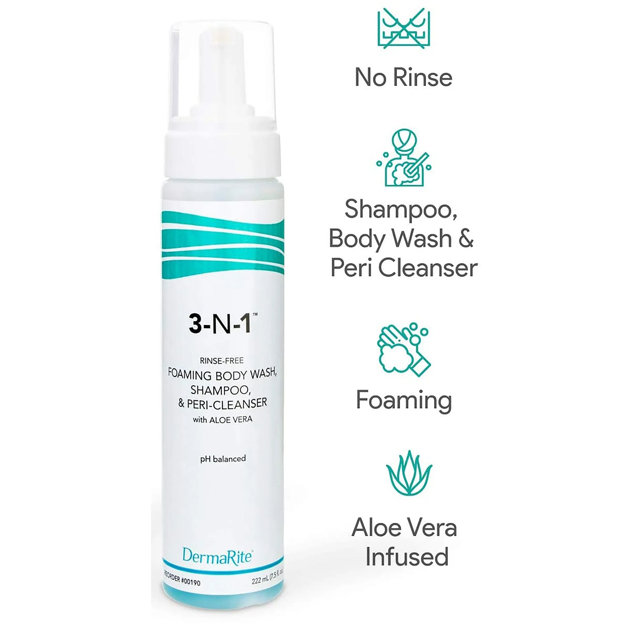 3-N-1™ Scented Cleansing Foam® Body Wash, 7.5 oz. Pump Bottle, 1 Each