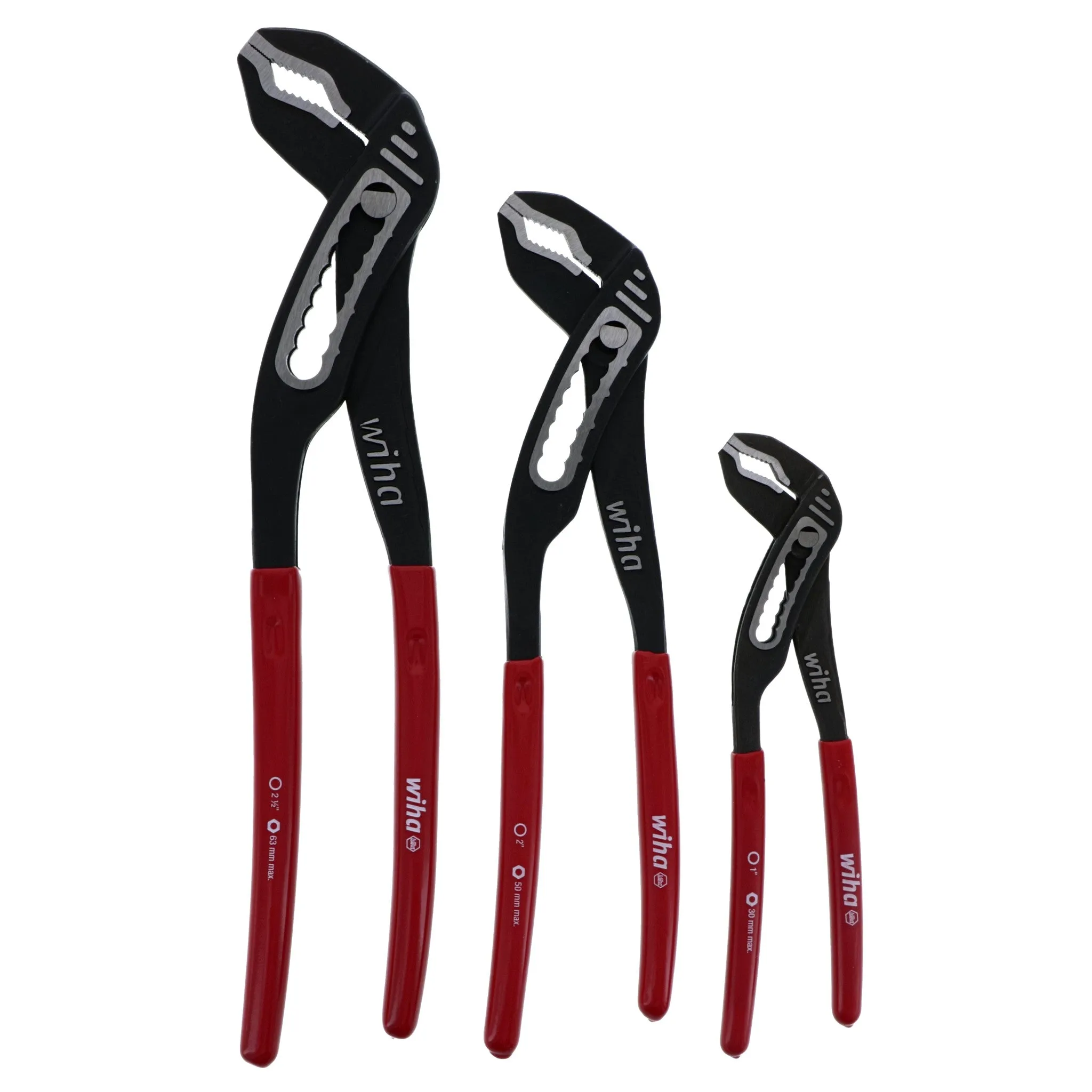 3 Piece Classic Grip V-Jaw Tongue and Groove Pliers Set