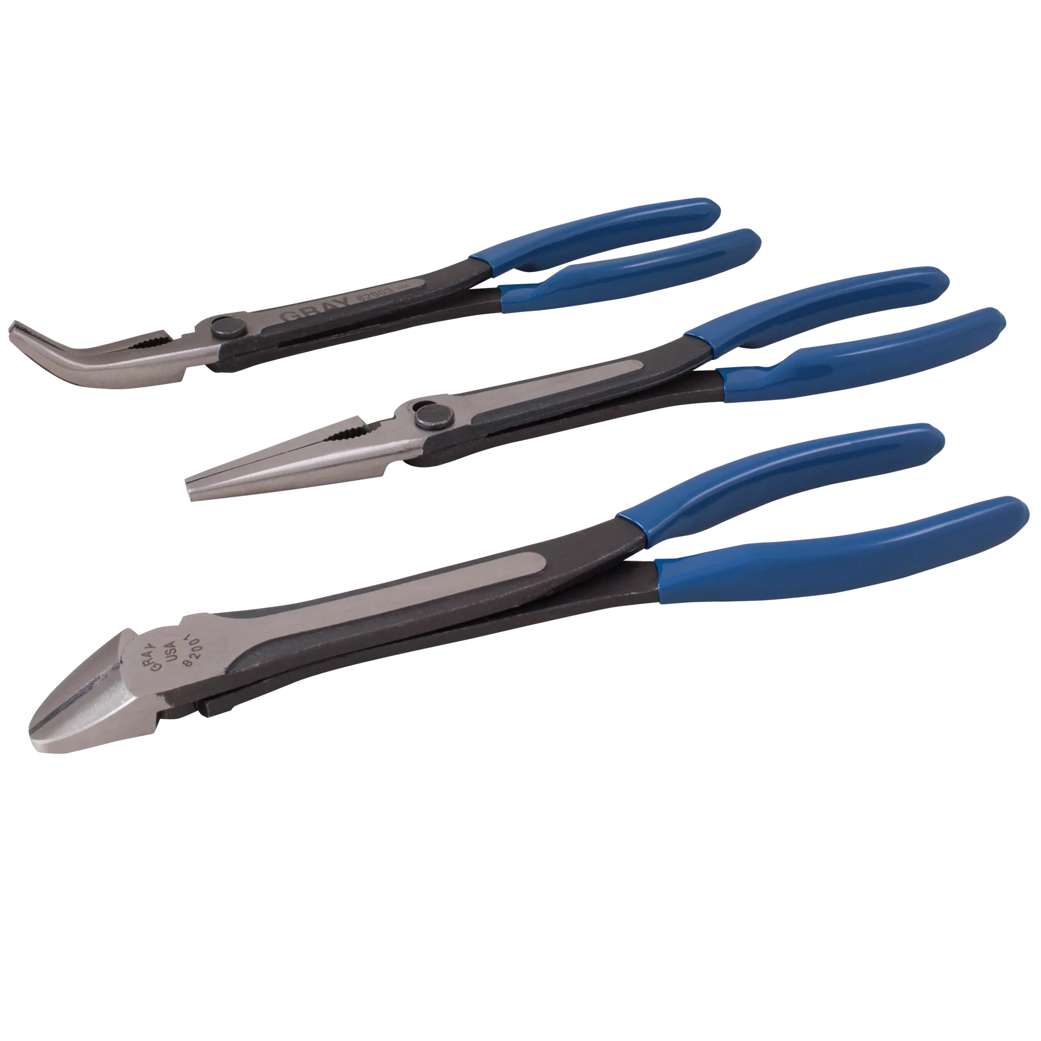 3 Piece Long Reach Heavy Duty Pliers Set