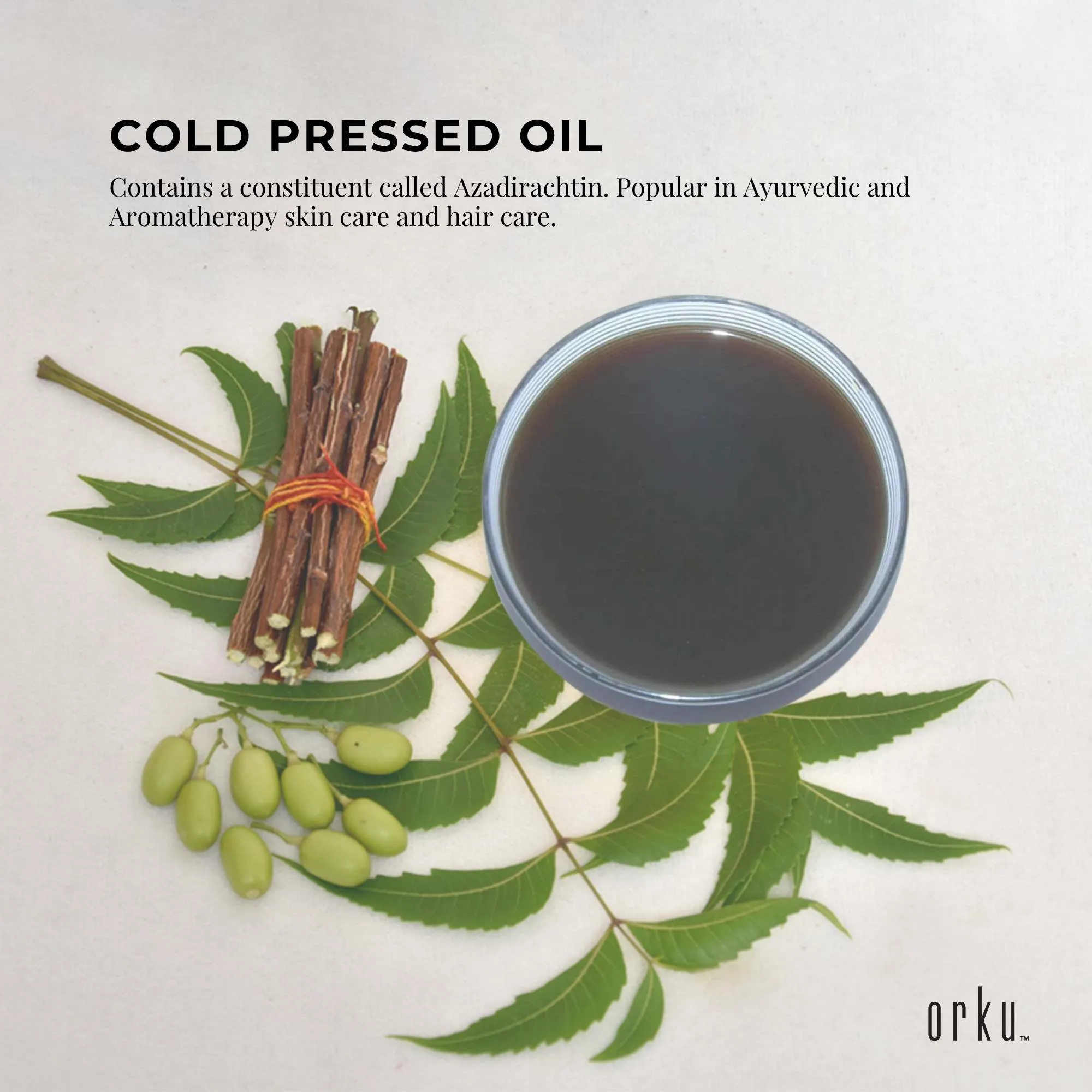 30ml Organic Cold Pressed Neem Seed Oil - Pharmaceutical Grade