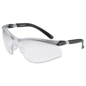 3M™ BX Safety Eyewear,  2.0 Diopter Polycarbon Anti-Fog Lenses, Silver/Black Frame, 11458-00000-20