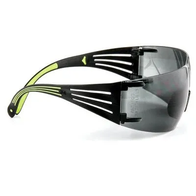 3M SF400G-WV-6 Safety Eyewear, Anti-Fog, Scratch-Resistant Lens, Neon Green/Black Frame