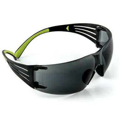 3M SF400G-WV-6 Safety Eyewear, Anti-Fog, Scratch-Resistant Lens, Neon Green/Black Frame