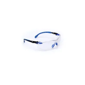 3M Solus 1000-Series Safety Glasses S1101SGAF Black-Blue Clear Scotchgard Anti-Fog Lens, 1 Each