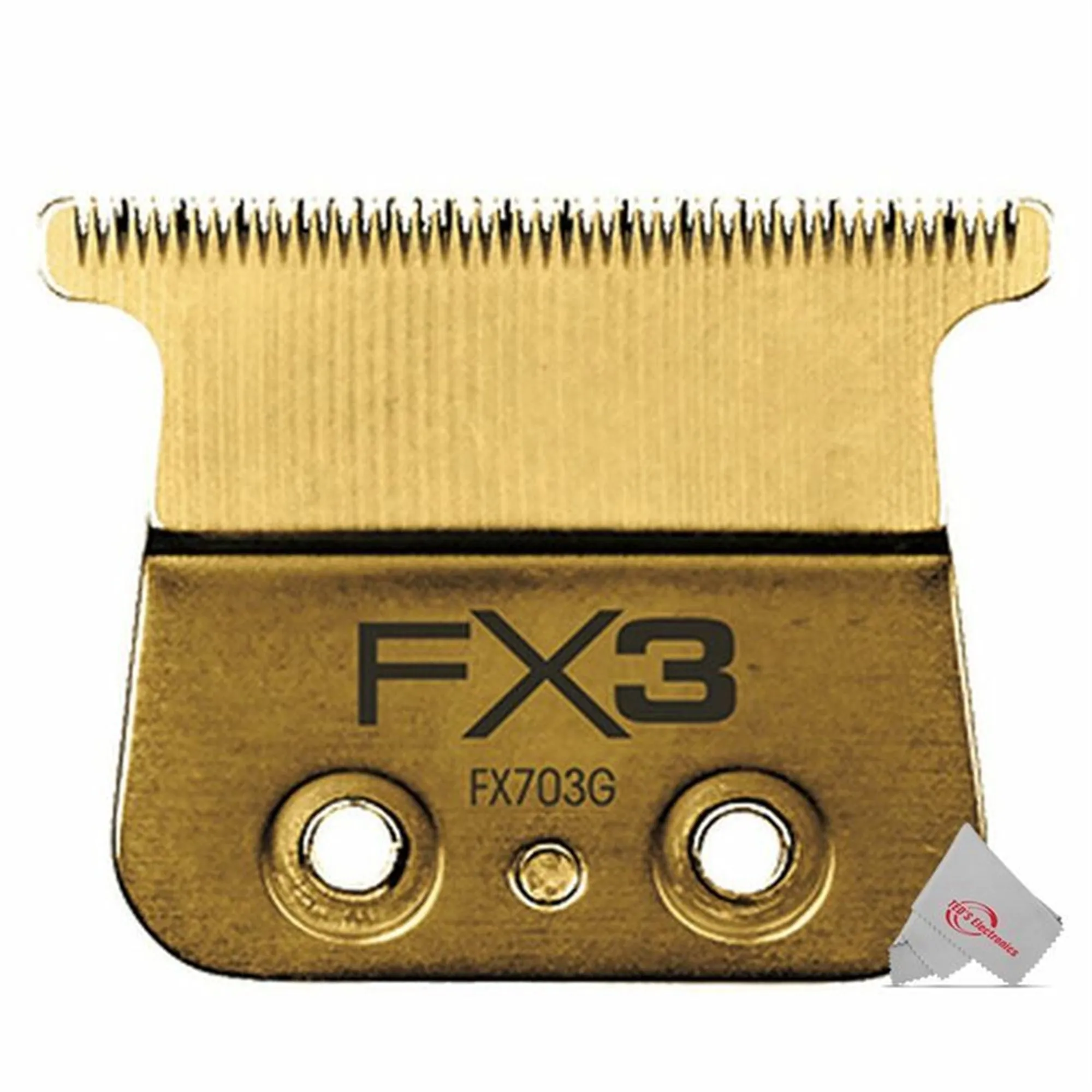 3x Babyliss Pro FX703G FX3 DLC Titanium Standard Tooth Ultra-Thin Blade Zero Gap Blade