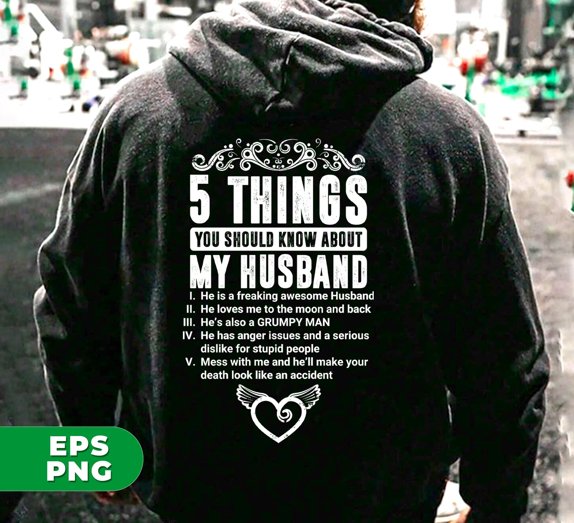 5 Things You Should Know About My Husband, Wife Gift, Digital Files, Png Sublimation