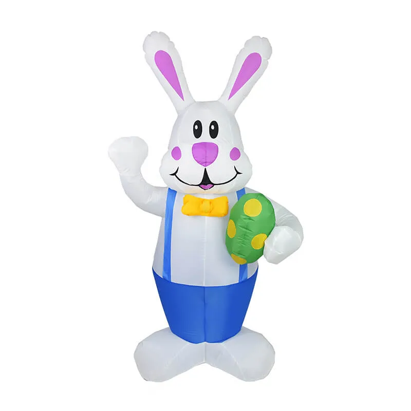 6 FT High Easter Inflatable Bunny Easter Blow up Yard Decorations for Indoor Outdoor Garden Lawn Holiday Party Decor