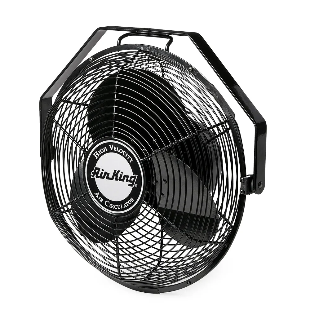 Air King 14" 1/20 HP 3-Speed Indoor Industrial Enclosed Pivoting Multi-Mount Fan