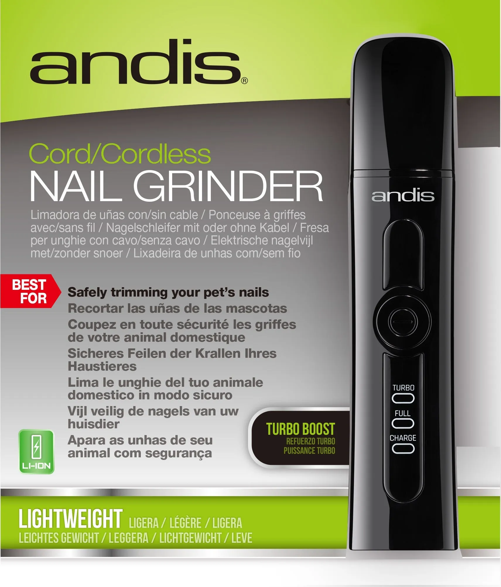 Andis – Cordless 2 Speed Dog Nail Grinder