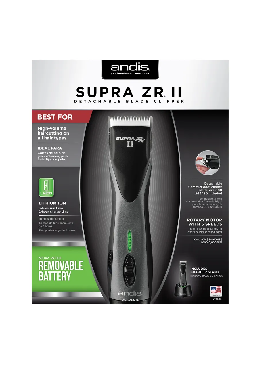 Andis Supra ZR II Cordless Clipper 79005