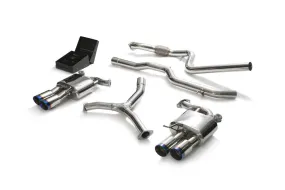 ARMYTRIX Stainless Steel Valvetronic Catback Exhaust System Quad Blue Coated Tips Audi A5 Coupe 4WD B9 2016-2021