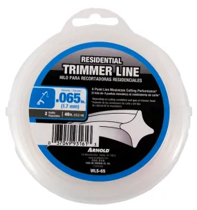 ARNOLD WLS-65 Trimmer Line, 0.065 in Dia, 40 ft L, Nylon :EA: QUANTITY: 1