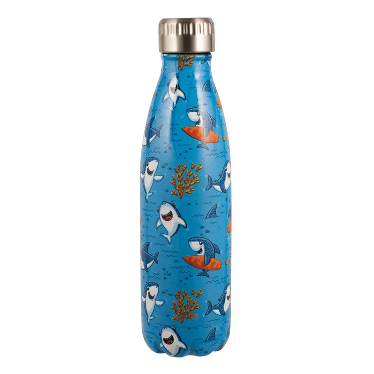 Avanti 500ml Fluid Vacuum Bottle - Surfing Shark