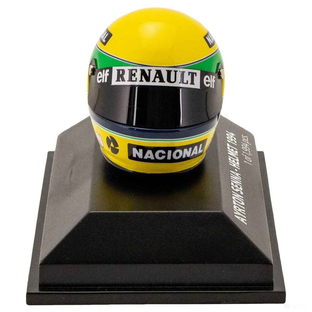 Ayrton Senna Mini Helmet, 1994, 1:8 scale, Yellow, 2018