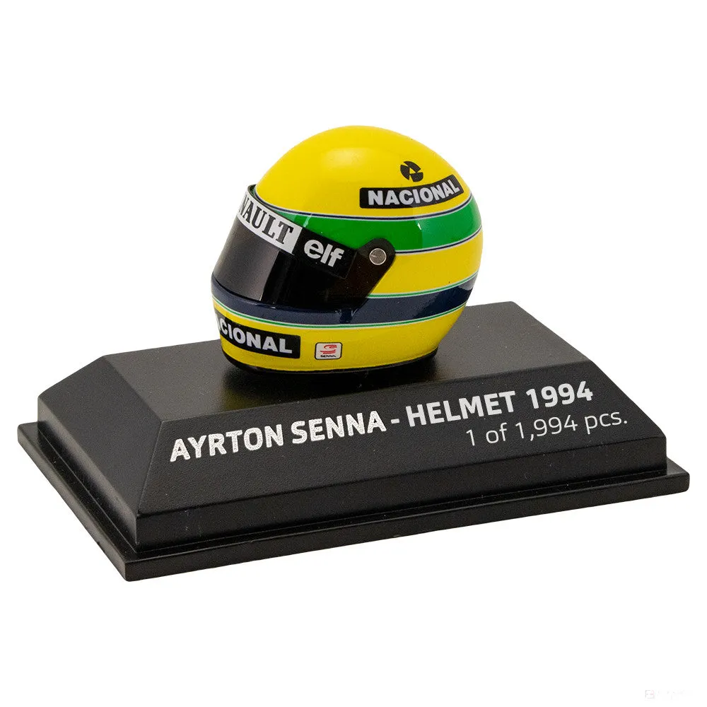 Ayrton Senna Mini Helmet, 1994, 1:8 scale, Yellow, 2018