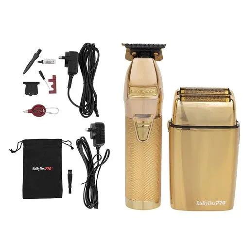 BaBylissPRO Gold FX Lithium Duo Trimmer & Foil Shaver Set