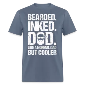 Bearded Inked Dad T-Shirt (Tattoo Dad Tee)