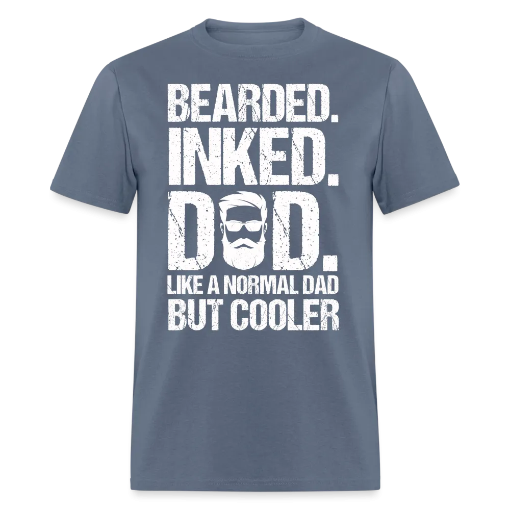 Bearded Inked Dad T-Shirt (Tattoo Dad Tee)