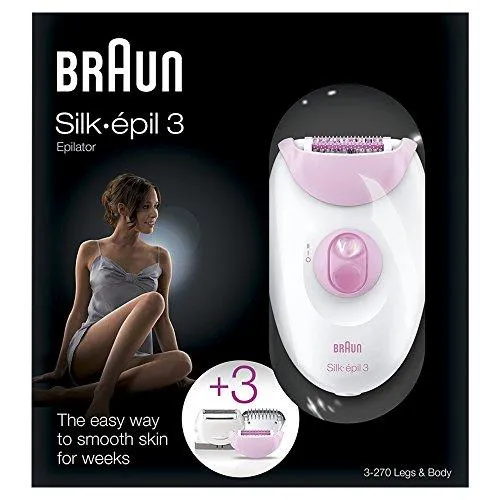 Braun SE3270 Silk Epil 3 Leg and Body Epilator and Shaver