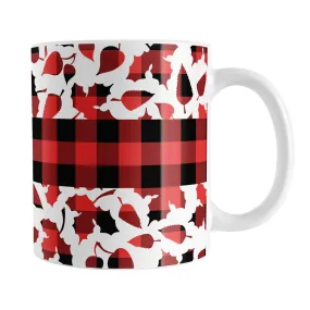 Buffalo Plaid Leaves Fall Mug