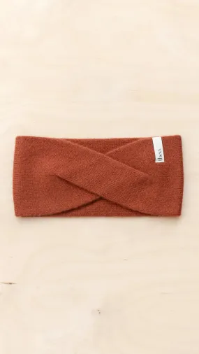 Cashmere & Merino Headband In Rust by TBCo.