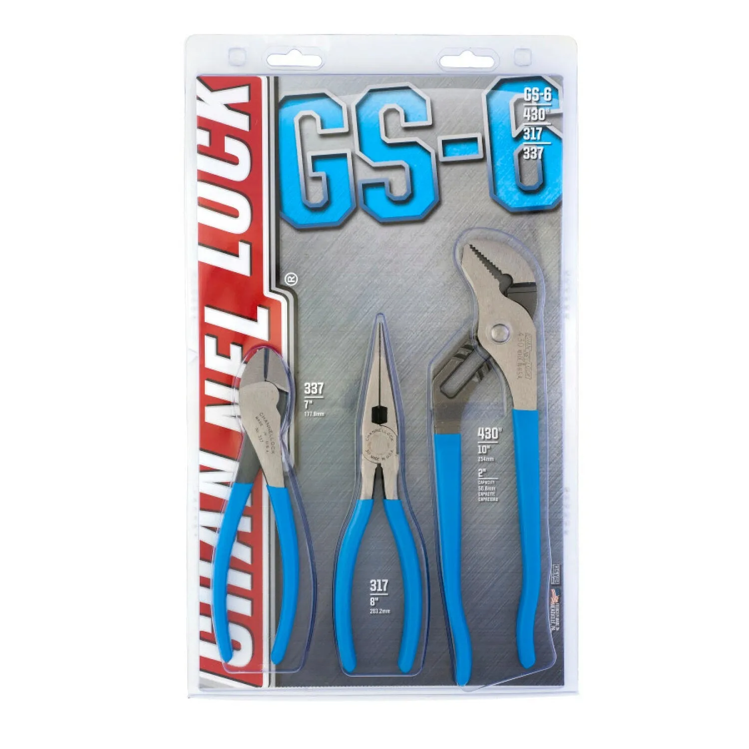 Channellock GS-6 3 Piece Pliers Set