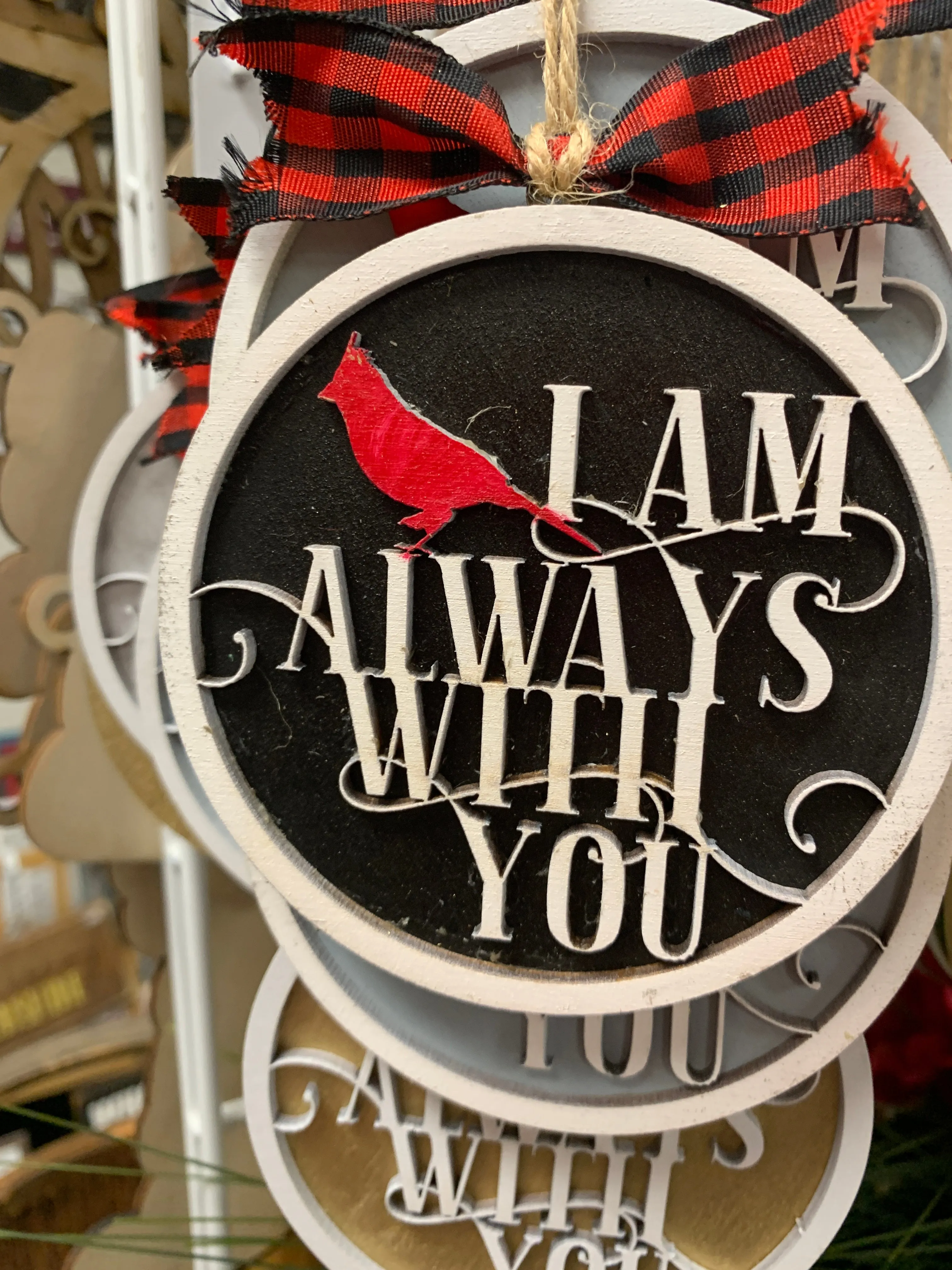 Christmas Ornament SVG File Glowforge Ready Laser: Always With You