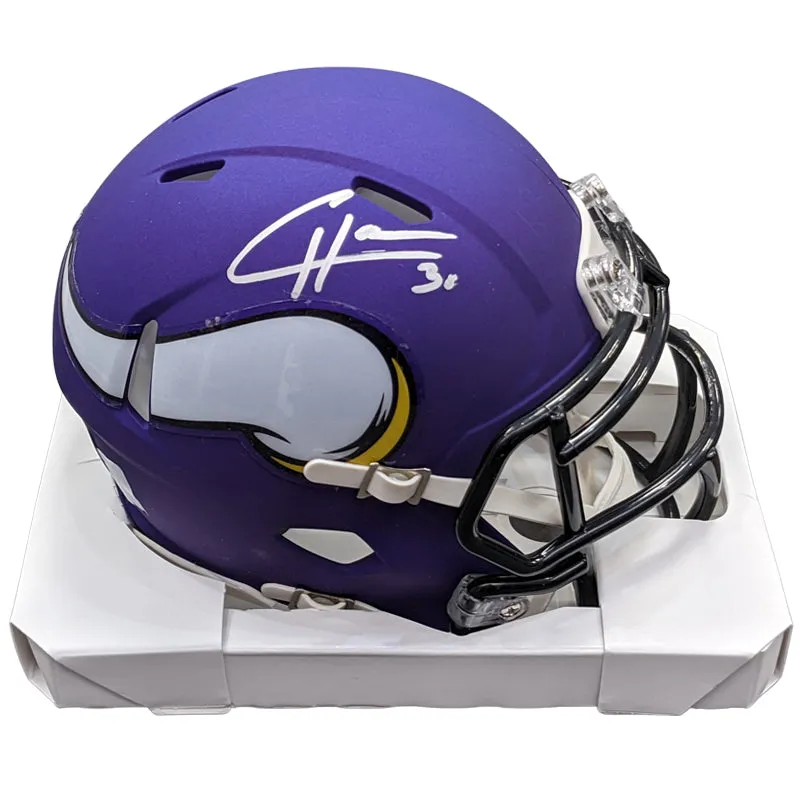 C.J. Ham Autographed Minnesota Vikings Speed Mini Helmet