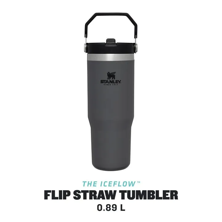 Classic Iceflow™ Flip Straw Tumbler | 0.89L - Charcoal