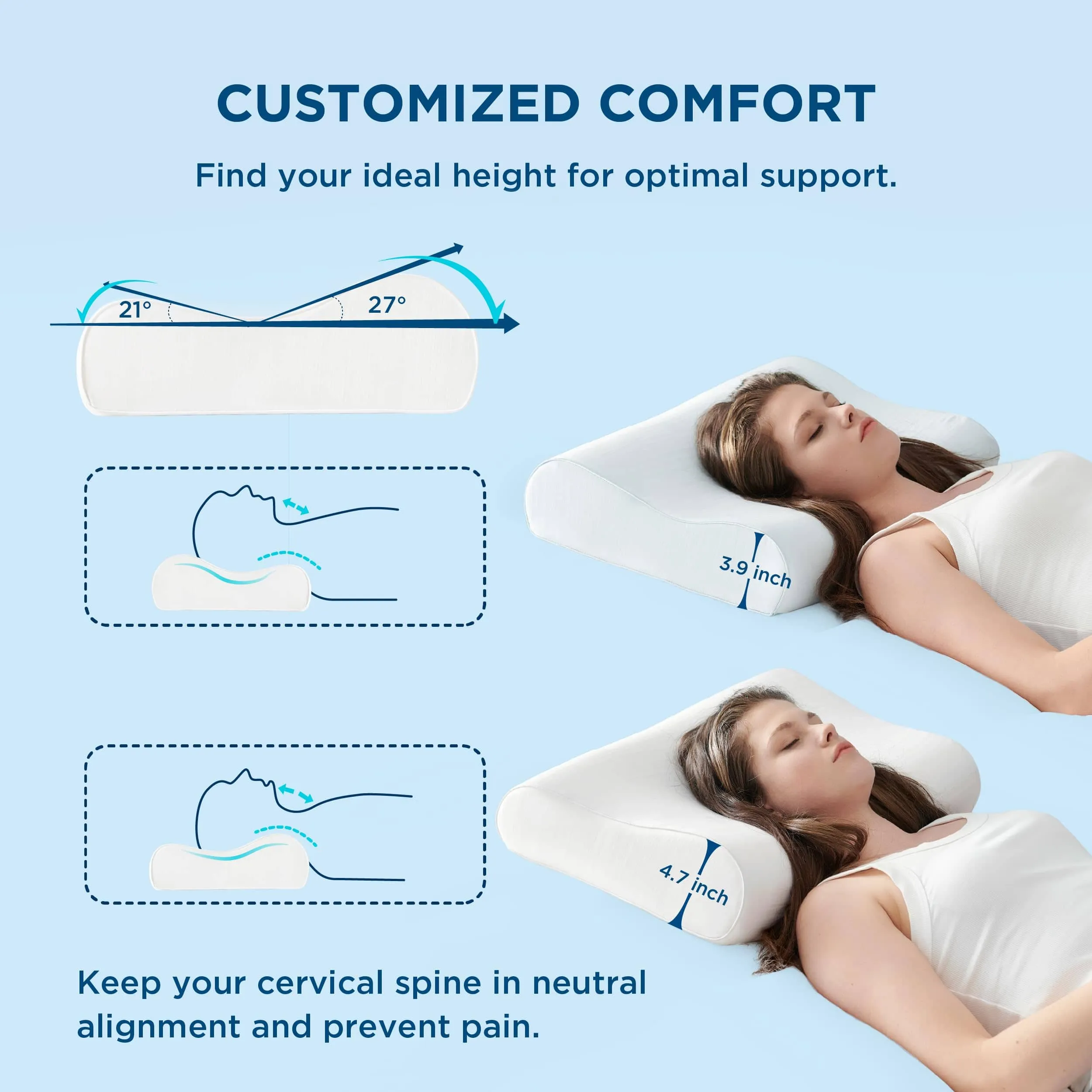 Contoured Cooling Pillow