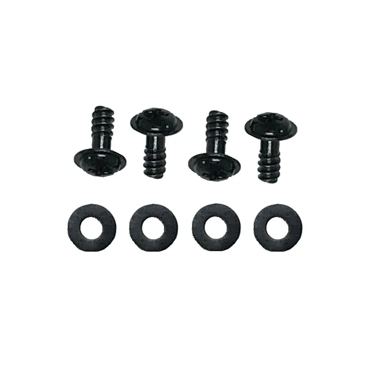 Coolerguys Black Fan Screws with Anti-Vibration Washers (4 pack)