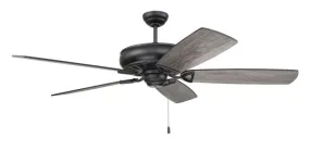 Craftmade SUA56FB - 56 Inch Ceiling Fan, Blade Options Flat Black