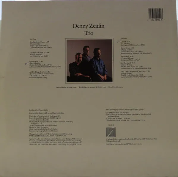 Denny Zeitlin - Trio - LP