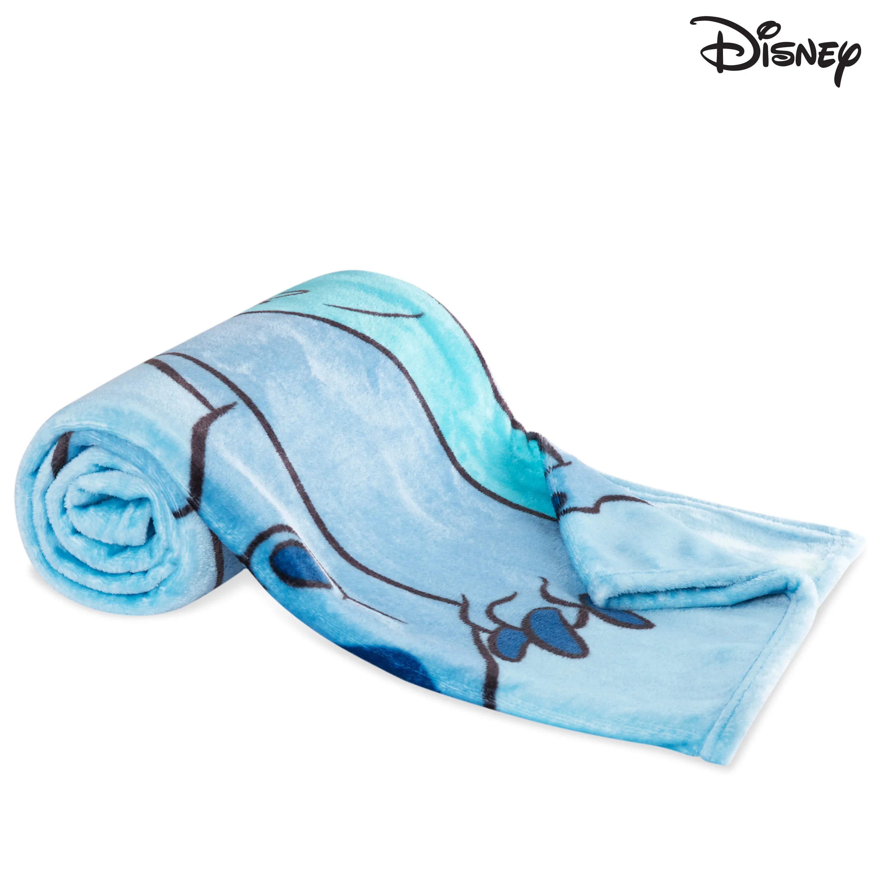 Disney Stitch Fleece Blanket Super Soft Blanket - Light Blue Stitch