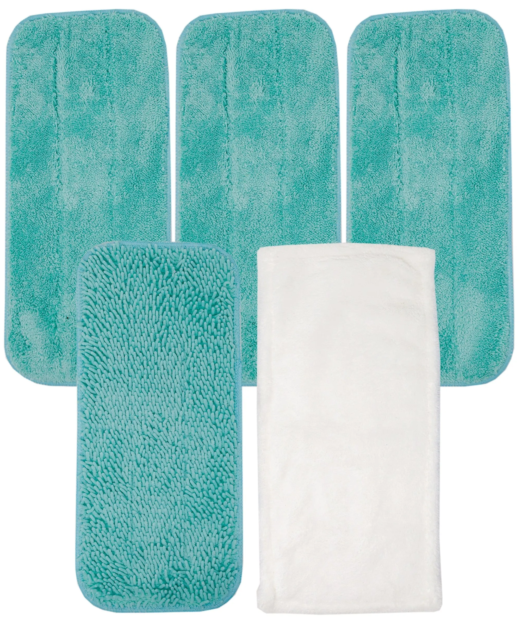 Don Aslett Microfiber Mop Pad Set- 5 PK - 13"