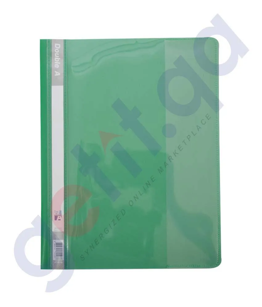 DOUBLE A A4 REPORT FILE GREEN