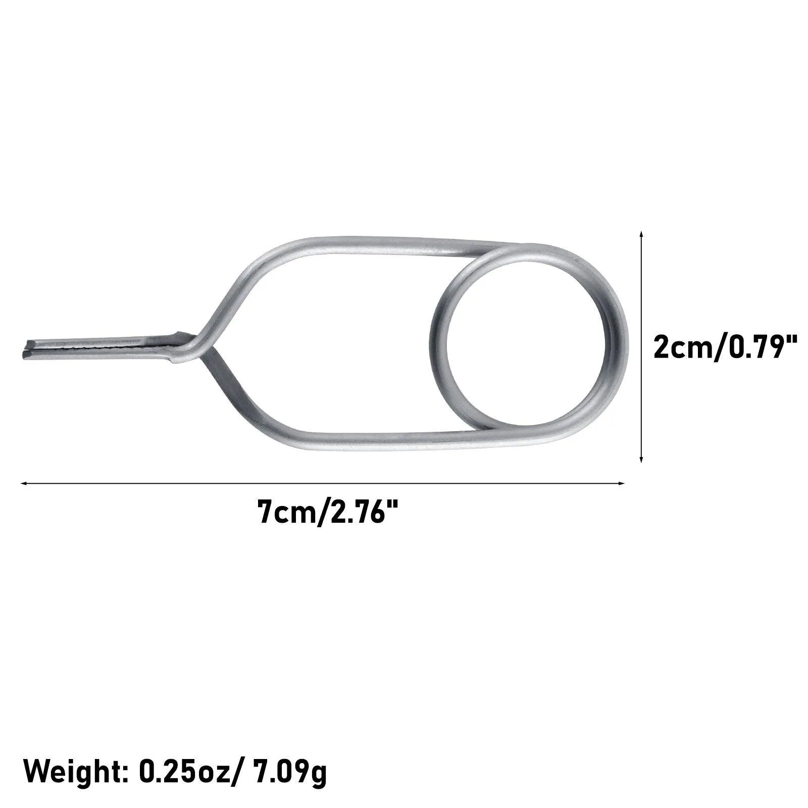 Dr.Fish 1pc Fly Tying Hackle Pliers 2.76 x 0.79“