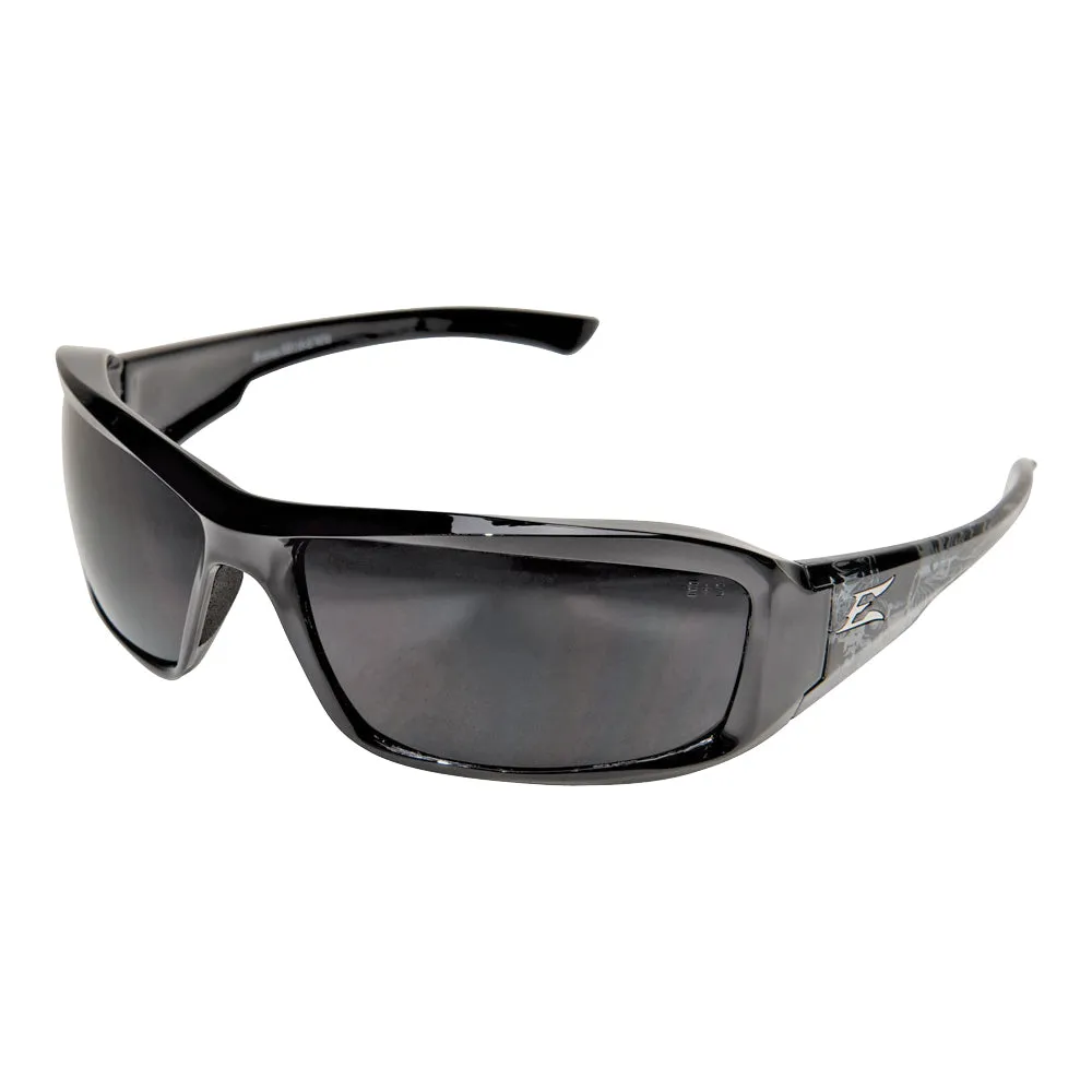 Edge XB416-S Non-Polarized Safety Glasses, Scratch-Resistant Lens, Polycarbonate Lens, Nylon Frame, Black Frame