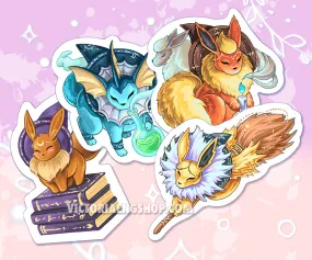 Eevee Evolution Witch Glossy Sticker Collection