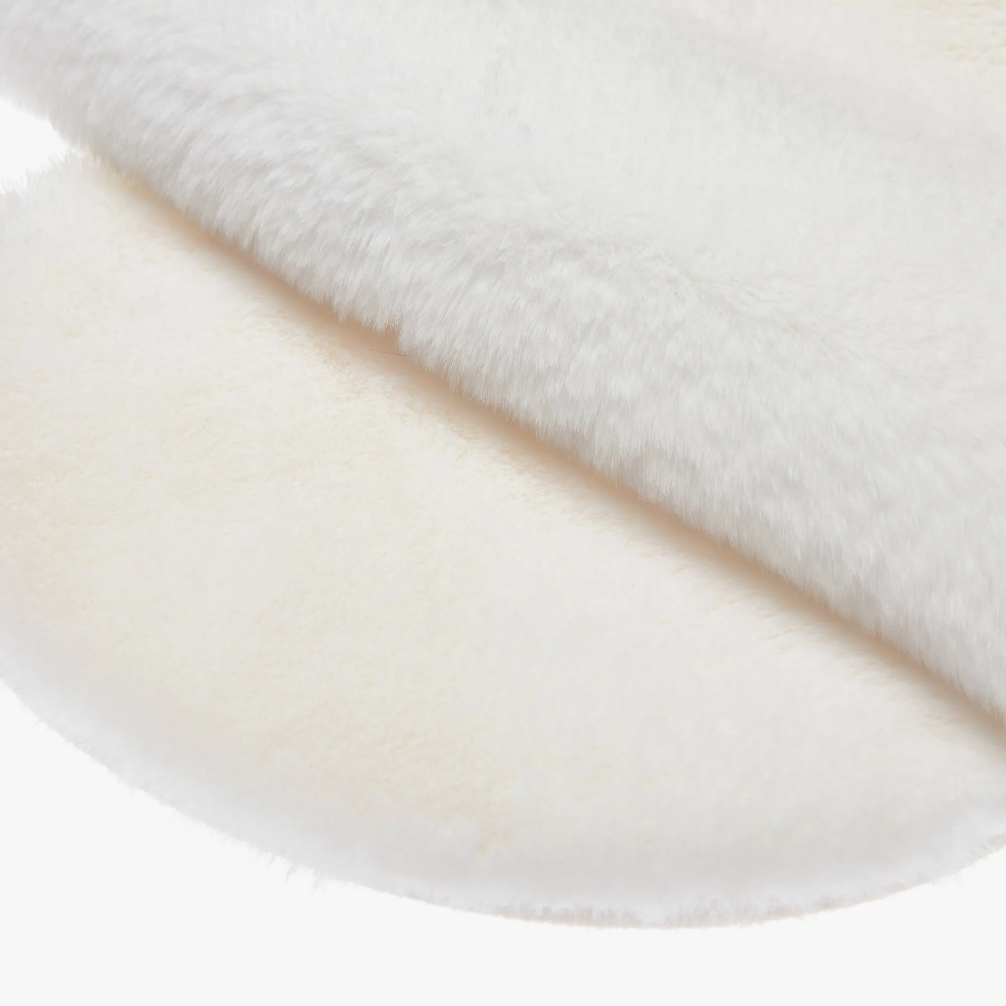 Faux Fur Rabbit Hair Bear Area Rug (Size 60 x 80 cm, White)