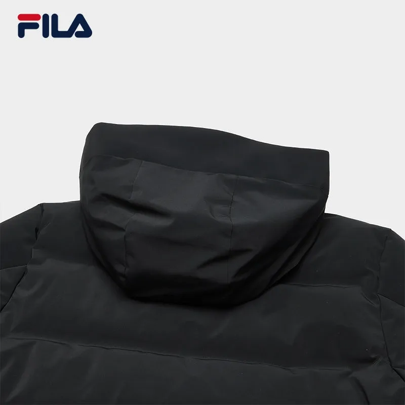 FILA CORE NORDIC POLAR LIGHT & ICEBREAKER CRUISE WHITE LINE BLUE Men Down Jacket in Black