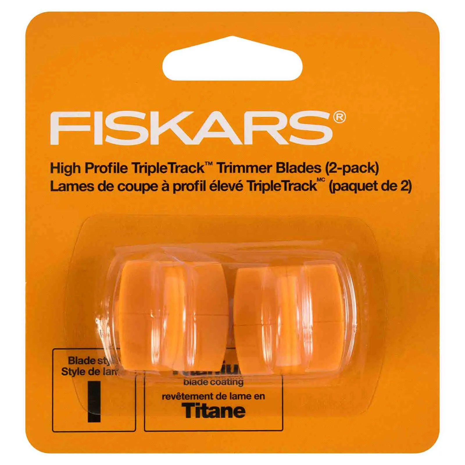 Fiskars 157400 TripleTrack High Profile Titanium Blades, Style I, 2pc