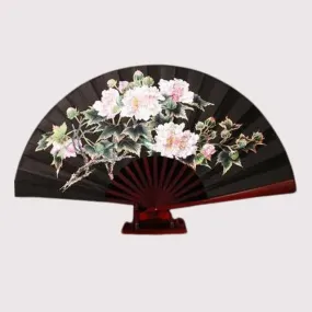 Floral Silk Hand Fan