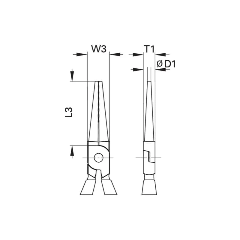 Gedore 1552104 VDE Round nose pliers with VDE insulating sleeves